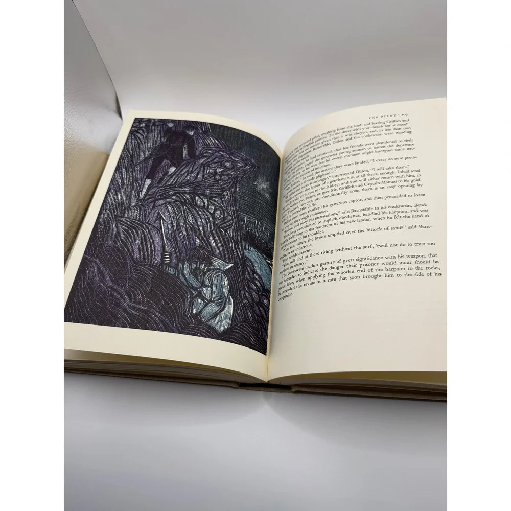 The Pilot James‎ Fenimore Cooper Heritage Press Woodcut Illustrations Hardcover
